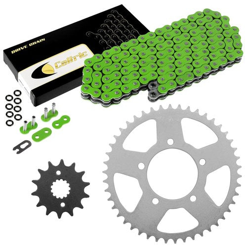 Green O-Ring Drive Chain & Sprocket Kit for Suzuki GSX600F Katana 600 1989-1991