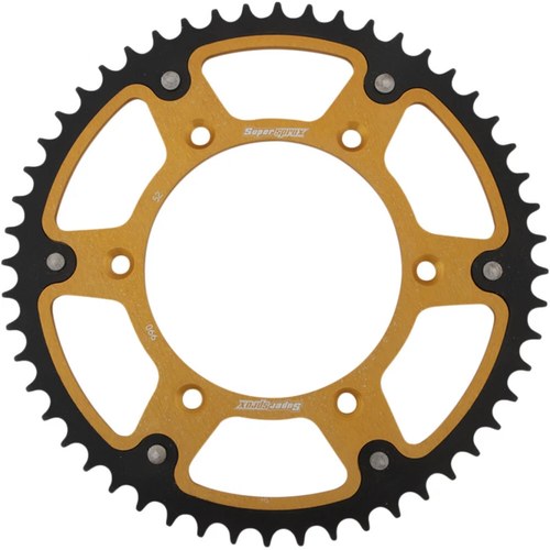 Supersprox Rear Stealth Sprocket Alu/Stl 52T-520 Gold | RST-990-52-GLD