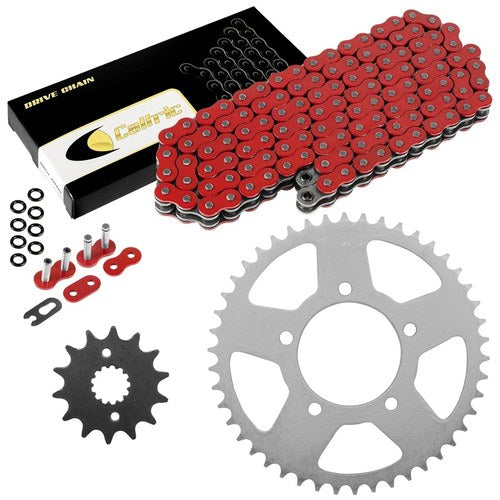 Red O-Ring Drive Chain & Sprocket Kit for Suzuki GSX600F Katana 600 1989-1991