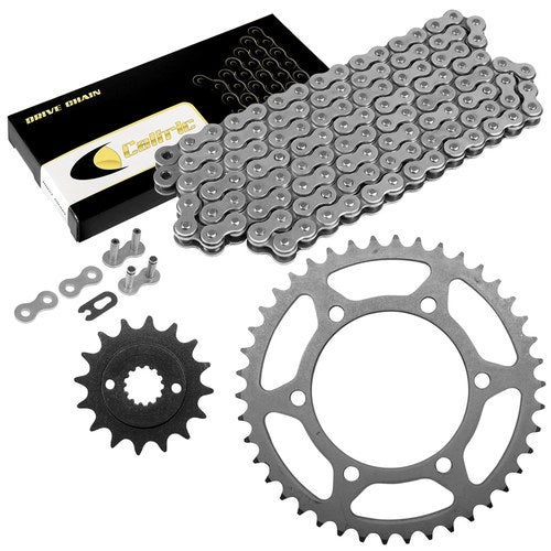 Drive Chain & Sprockets Kit for Kawasaki GPZ500S Ninja 500 EX500A 1987-1993