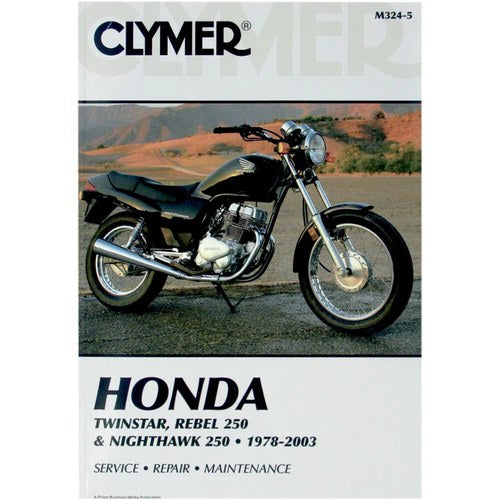 Clymer Physical Book for Honda Twinstar, Rebel 250 and Nighthawk 250 1978-2003
