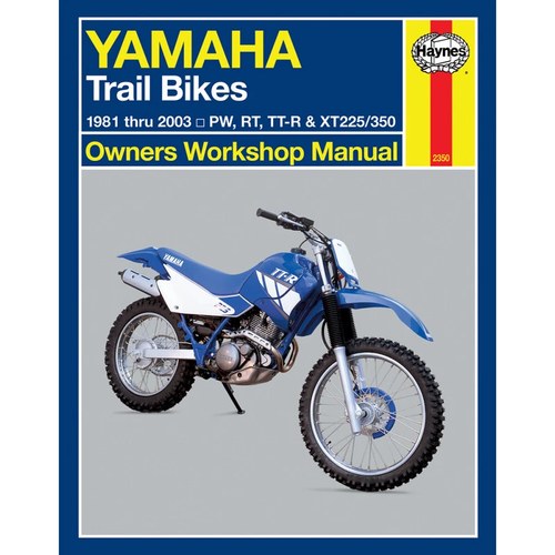 Haynes Repair Manual - Yamaha PW, RT, TT-R & XT225/350 Trailbikes 1981-2003