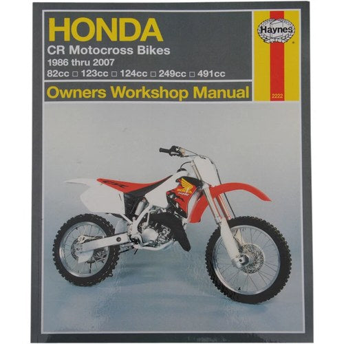 Haynes Repair Manual - Honda CR80R/80RB/85R/85RB/125R/250R/500R (86-07)