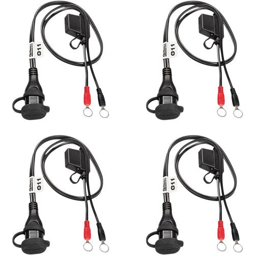 TecMate OptiMate 10 Amp Weatherproof Sae Battery Cable Auto/Marine 4-Pack O11X4