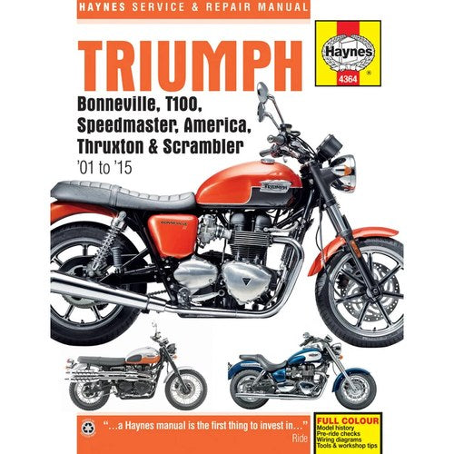 Haynes Repair Manual - Bonneville/T100/Speedmaster/America/Thruxton/Scrambler