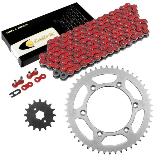Red Drive Chain And Sprocket Kit for Yamaha TTR230 2005-2017