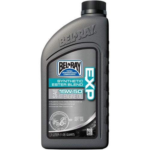 Bel-Ray Exp Synthetic Ester Blend 4T Motor Oil | 15W-50 | 1 Liter | 99130-B1LW