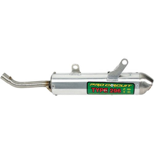 Pro Circuit Type 296 Spark Arrestor Silencer (Aluminum; Brushed) SY02125-296