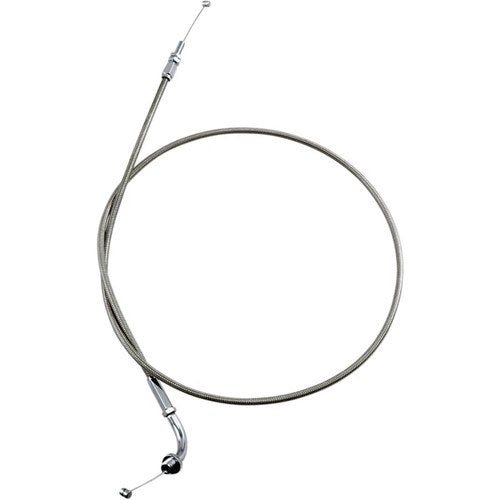 Motion Pro Armor Coat Stainless Steel Pull Throttle Cable (+8in.) (62-0422)