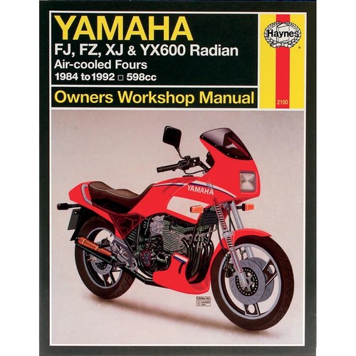 Haynes Repair Manual - Yamaha FJ, FZ, XJ & YX600 Radian Fours 1984-1990