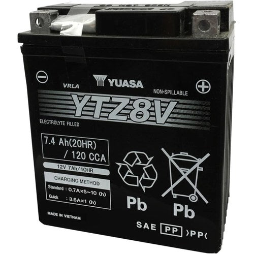 Yuasa Factory-Activated High Performance Maintenance-Free Agm Battery (YTZ8V)