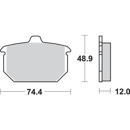 Sbs H.HF Ceramic Organic Motorcycle Brake Pads (549H.HF)