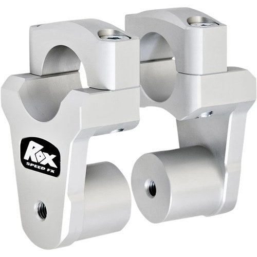 Rox Speed FX - 2" Pivoting Bar Risers for BMW R1200GS 2013+ Silver 1R-P13R-2125