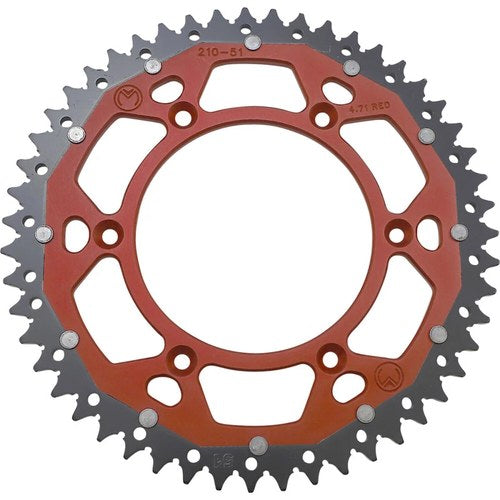 Moose Racing 51T Dual Rear Sprocket (Red) 51-tooth | 1210-1471