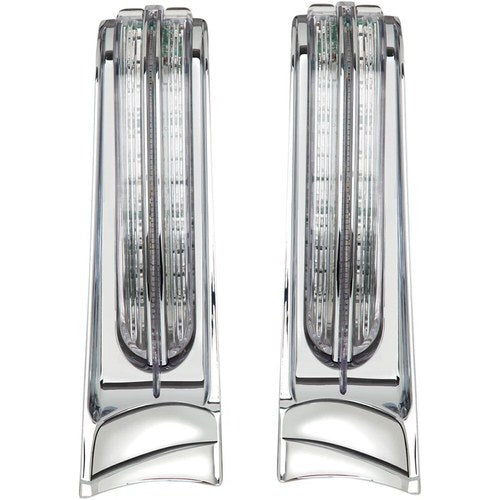 Ciro Filler Panel Accent Lights w/ LED Run/Turn/Brake Lights (Chrome) 40002