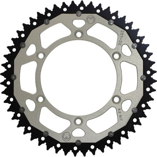 Moose Racing 52T Dual Rear Sprocket (Silver) 52-tooth | 1210-1488