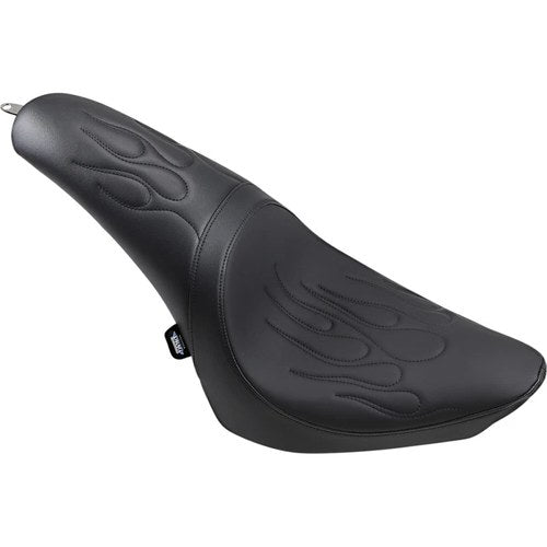 Drag Specialties Predator 2-Up Seat - Flame Stitched (Black) 0802-0468