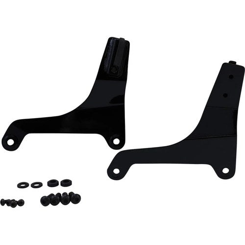 Drag Specialties Sissy Bar Side Plates - 18+ Fxfb (Black) Pair | 50264860
