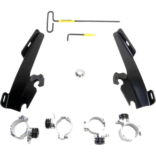 Memphis Shades Batwing Fairing Trigger-Lock Mount Kit - XL (Black) MEB1999