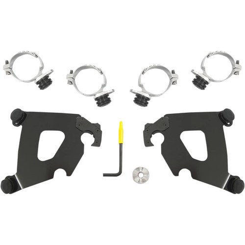 Memphis Shades Cafe Fairing Trigger-Lock Mount Kit - Fxdl (Black) MEB2015