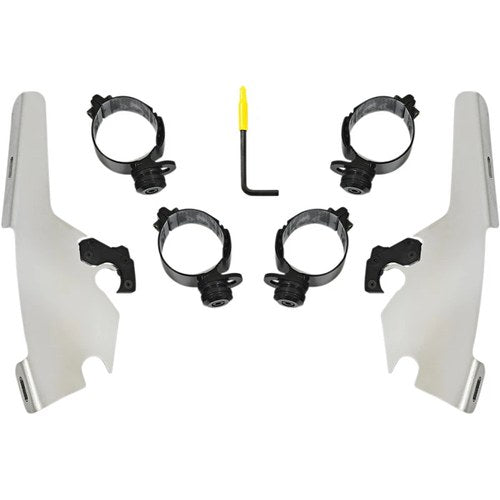 Memphis Shades Batwing Fairing Trigger-Lock Mount Kit, Flsb (Polished) MEK2044