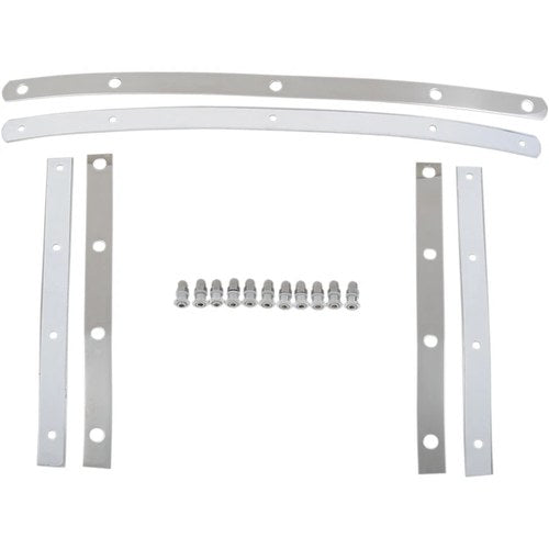 Memphis Shades Fats Windshield Hardware Straps (Polished) MEM0913