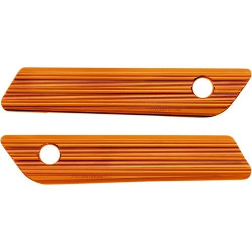 Arlen Ness Saddlebag Latch Covers (Orange) Pair | 03-610