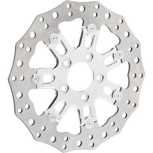 Arlen Ness Front Floating Brake Rotor - 7 Valve - 11.8" - Chrome | 33-10302-202