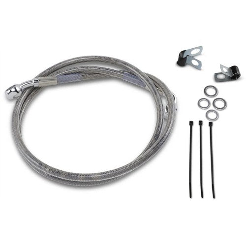 Drag Specialties +2" Brake Line - Front - Stainless Steel - Fxd 95-9 | 640113-2