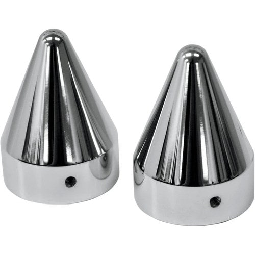 LA Choppers Axle Caps - Chrome - Spike | LA-7811-00