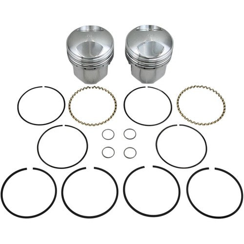 KB Performance Hypereutectic Piston Kit - FX/FL - +0.030" - 3.437" Bore KB263+30