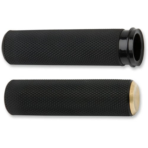 Arlen Ness Brass Knurled Grips for Cable | 07-332