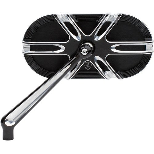 Arlen Ness Deep Cut Mirror - Black - Left | 13-164