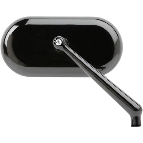 Arlen Ness Oval Mirror - Black - Right | 13-172