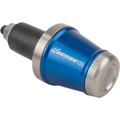 Driven Racing Stainless Steel/Blue Bar End Weight | DBEW-SS-BL