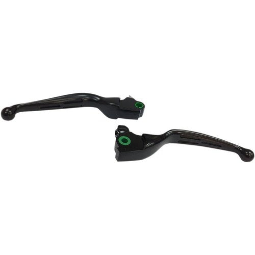 Drag Specialties Black Slotted Levers | H07-0604MB