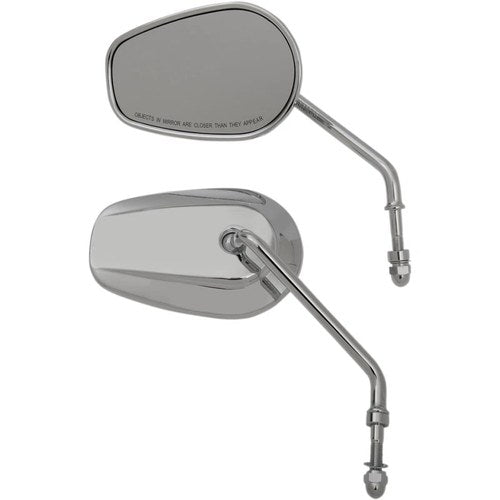 Drag Specialties Replacement Mirrors - Long Stem - Chrome | M60-6386C