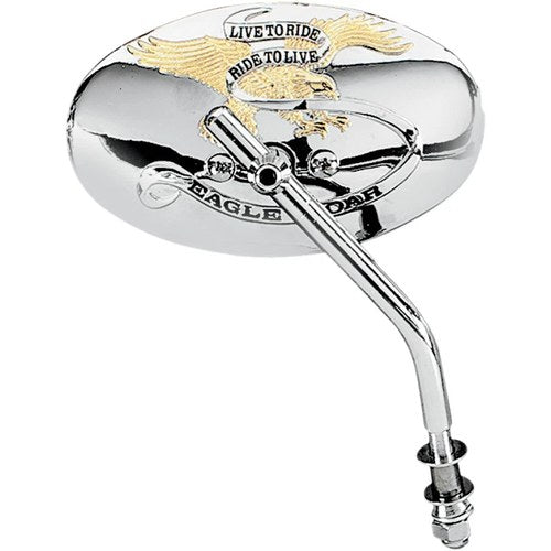 Drag Specialties 6" Live to Ride Mirror - Oval | KA-65EG-BC429