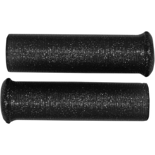 Emgo Black 1" Retro Metal Grips | 42-21110