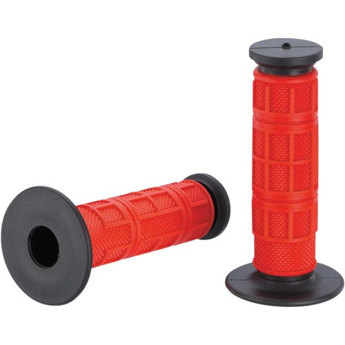 Moose Racing Red Full Waffle Qualifier Grips | MG-11-RBM