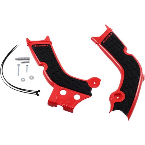 Acerbis X-Grip Frame Guards - Crf - Red/Black | 2736331018