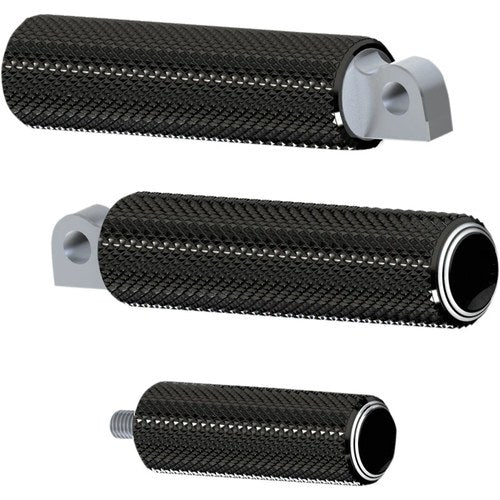 Arlen Ness Footpeg - Dual Ring - Black | 07-934