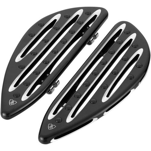 Arlen Ness Driver Floorboard - Deep Cut - Black | 06-833