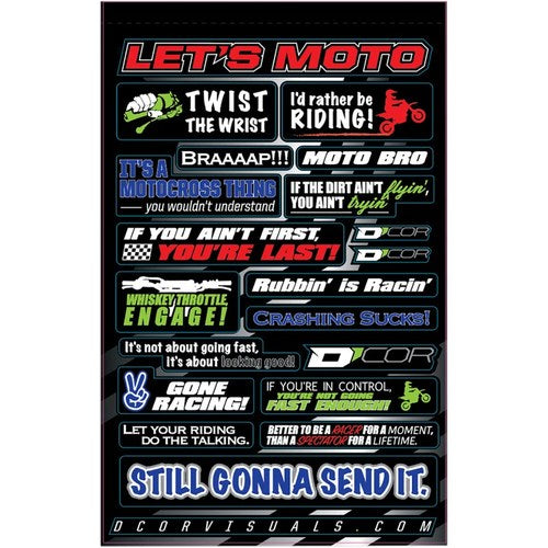 D'Cor Visuals Decal Sheet - MotoTalk | 40-90-114