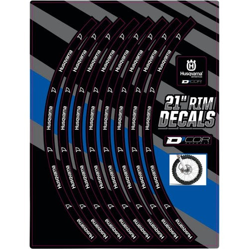 D'Cor Visuals Rim Decal - Husqvarna Logo - 21" Front | 40-80-210