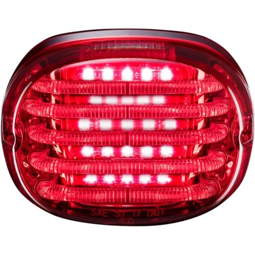 Custom Dynamics Taillight, w/License Plate Illumination Window, Red PB-TL-SBW-R