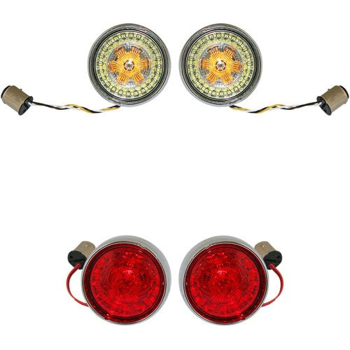 Custom Dynamics Full Bullet Turn Signal Conversion Kit - Chrome | PB-BCM-BB-C