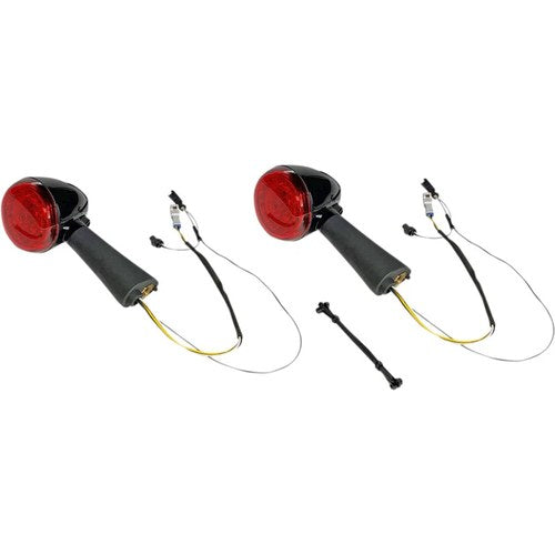 Custom Dynamics Rear LED Turn Signal Ringz - Black - Scout | PB-SCOUT-RR-BR