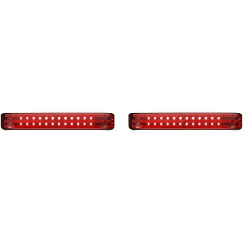 Custom Dynamics Saddlebag Lights - Chrome/Red | PB-SB-HD-CR