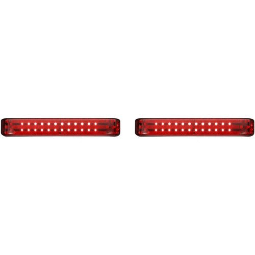 Custom Dynamics Saddlebag Lights - SS8 - Black/Red | PB-SB-SS8-BR